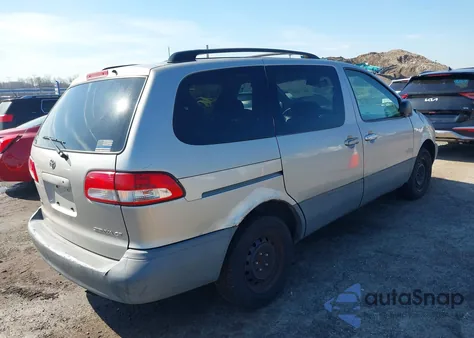 2003 Toyota Sienna Ce из США, поврежденный, VIN 4T3ZF19C33U547269